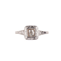 Antique Hand Engraved Diamond Ring