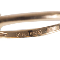 showing the 14 and 18 karat gold stamp