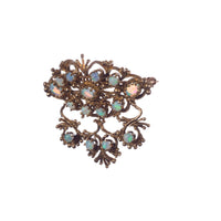 Victorian Etruscan Revival Opal Brooch-Pendant