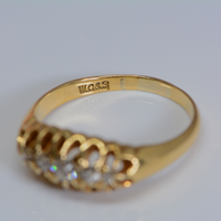 showing the hallmark in the ring