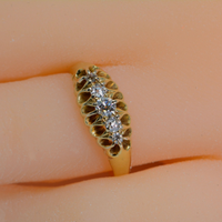 view of the ring on the finger