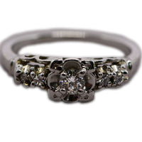 closeup view of the diamonds