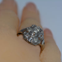 view of the ring on a finger