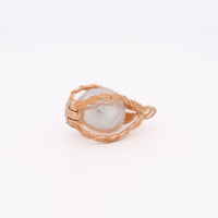 a white south sea pearl held inside