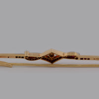 rear of the pin with hallmarks visible