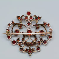 back of the brooch showing the gold topped silver
