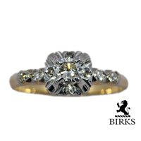 viewing the ring with the birks logo