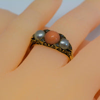 showing the ring on a finger