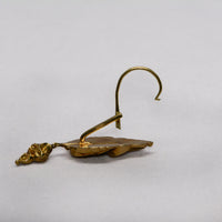 closeup of the earring hook