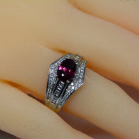 another picture of the ring being worn