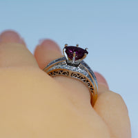 side profile when worn on the finger