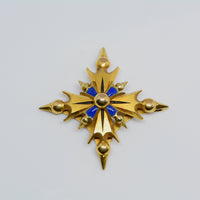 front view of the pendant showing the enamel