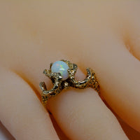 side profile of the ring when worn