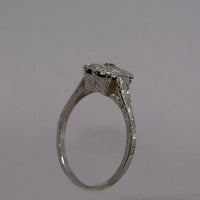 side view of the ring band showing the engraving