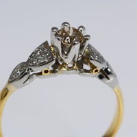 close up side view of the ring