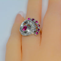 another view of the ring on a finger