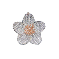 White gold with rose gold accents