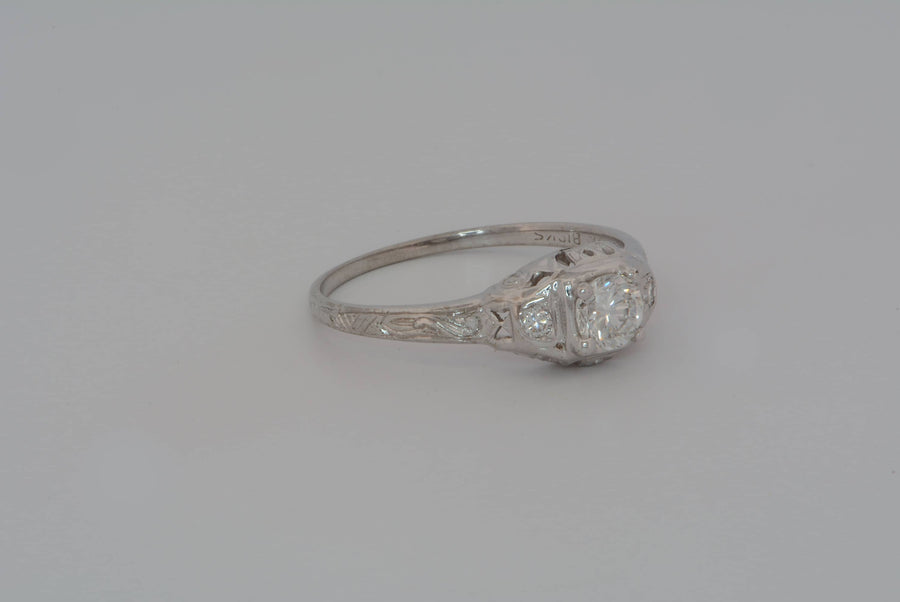 front angled view of the ring