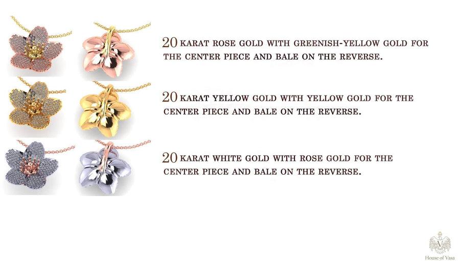 available gold colour choices with descriptions