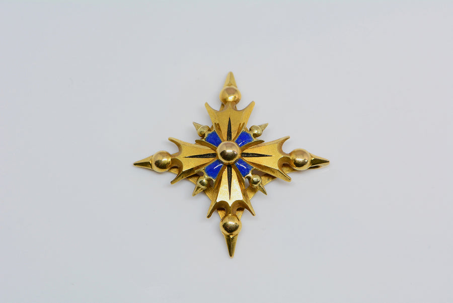 front view of the pendant showing the enamel